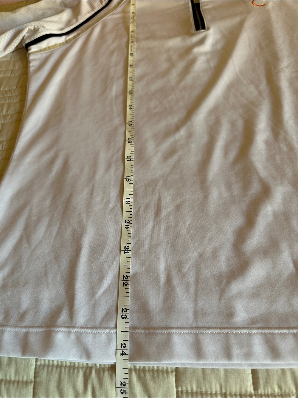 Medium Tail White Polo with Black and Gold Trim - Picture 5 of 6